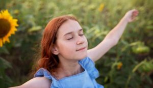 Person practicing mindfulness and radical acceptance while coping with emotional stress, anxiety, and difficult life challenges in therapy context.
